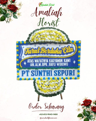 Papan Bunga Duka di Tanjung Balai Utara