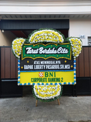Papan Bunga Duka di Tanjung Balai Utara