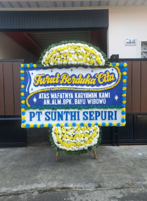 Papan Bunga Duka di Tanjung Balai Utara