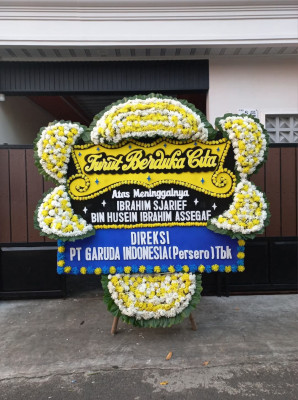 Papan Bunga Duka di Tanjung Balai Utara