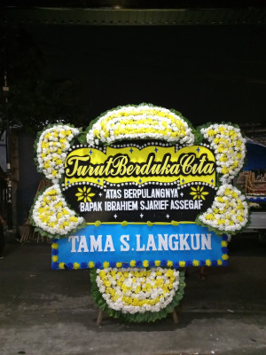 Papan Bunga Duka di Tanjung Balai Utara