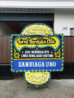Papan Bunga Duka di Tanjung Balai Utara